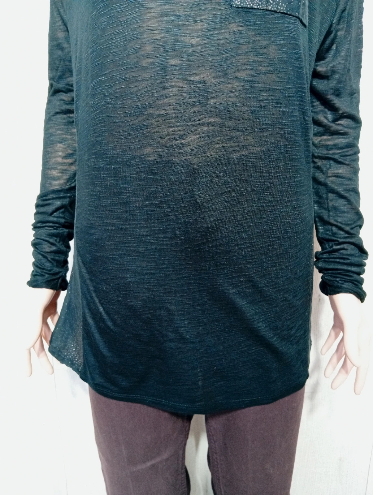 Blouse femme - taille L/40 - lady captain - couleur noir et dore – Lady captain – taille L / 40 / 12 3