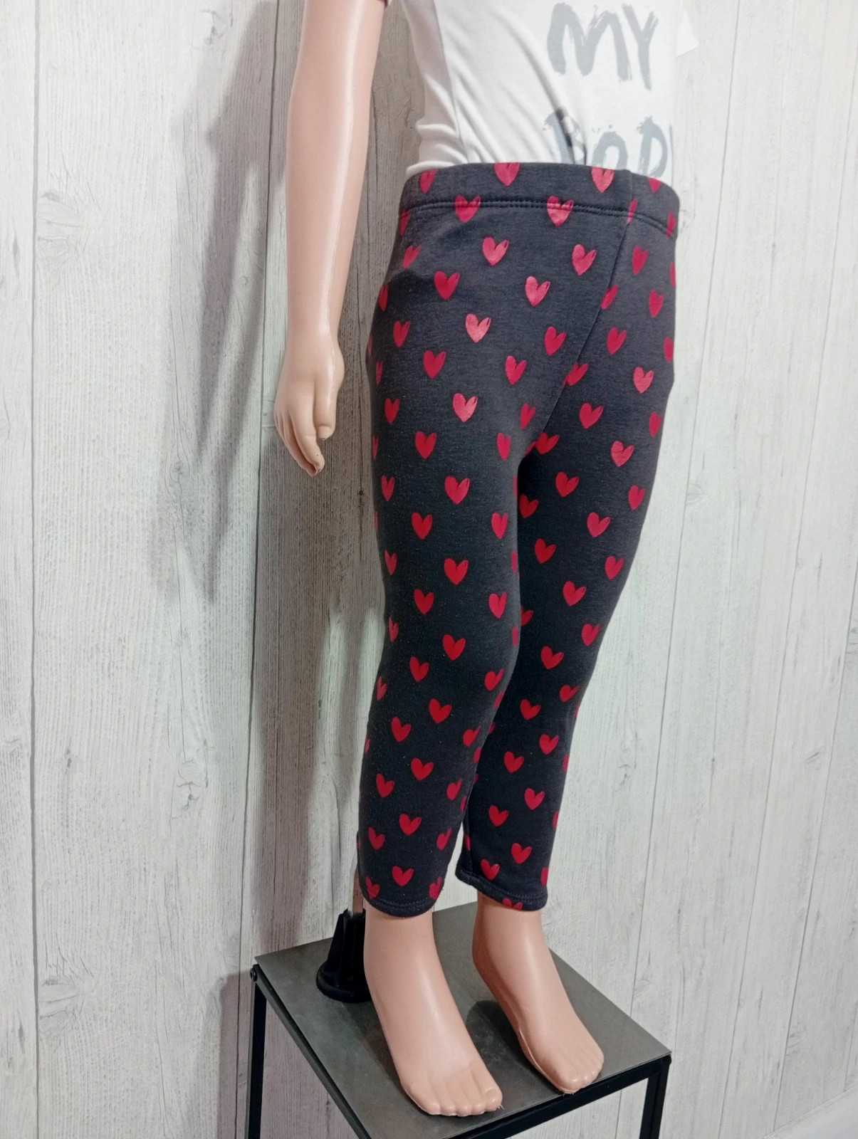 Leggins fille - taille 3 ans (92 cm) - orchestra - couleur gris et rouge – Orchestra – taille 24-36 mois / 92 cm 4