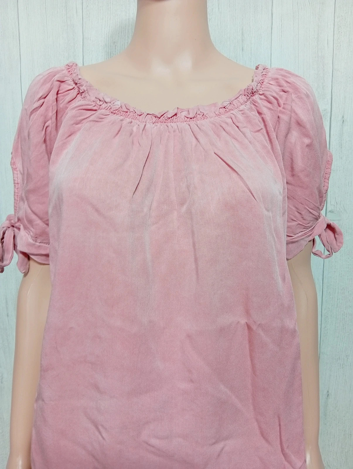 Blouse manche courte femme- taille L/40 -RIU - couleur rose – RIU – taille L / 40 / 12 2