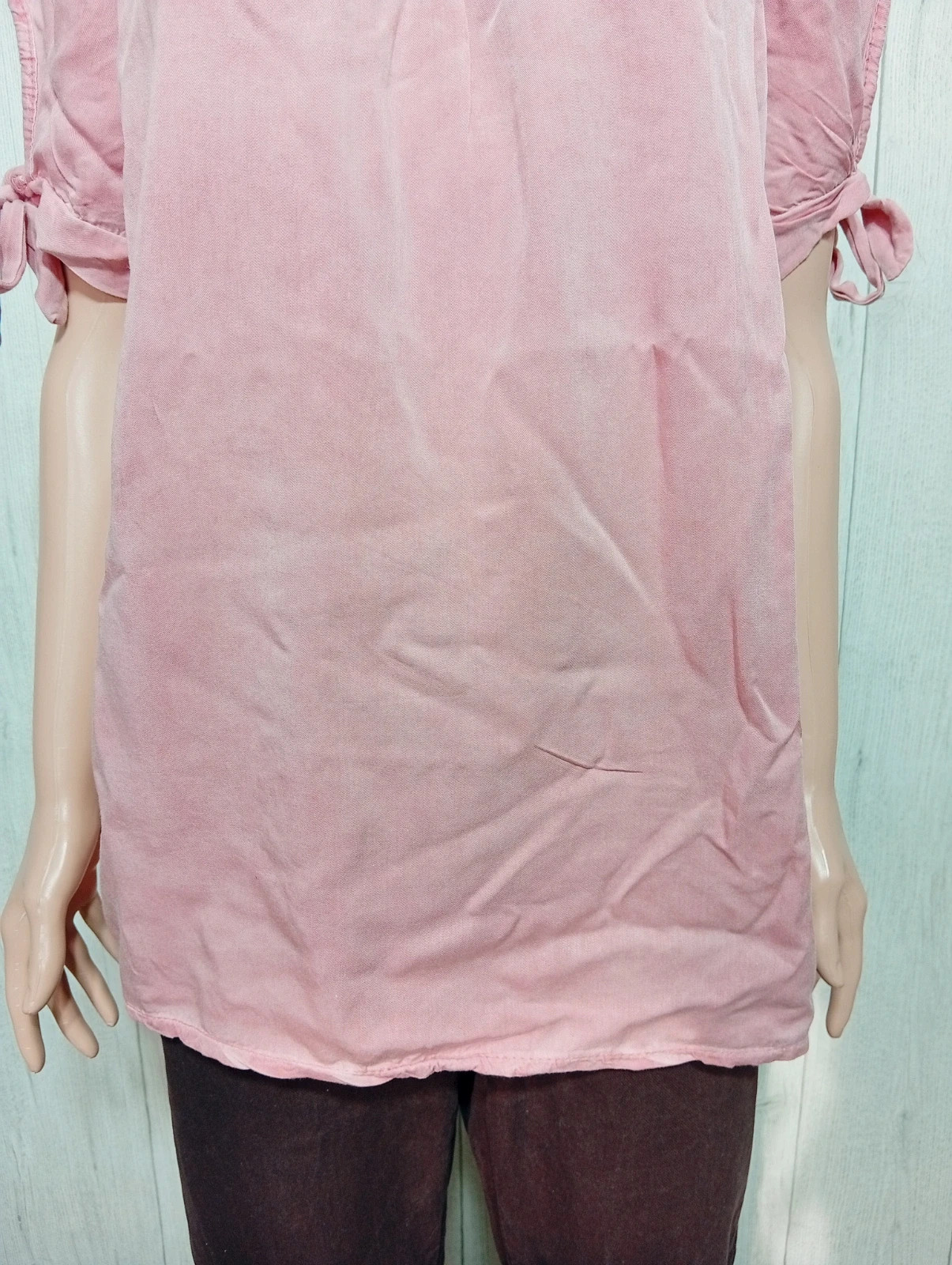 Blouse manche courte femme- taille L/40 -RIU - couleur rose – RIU – taille L / 40 / 12 3