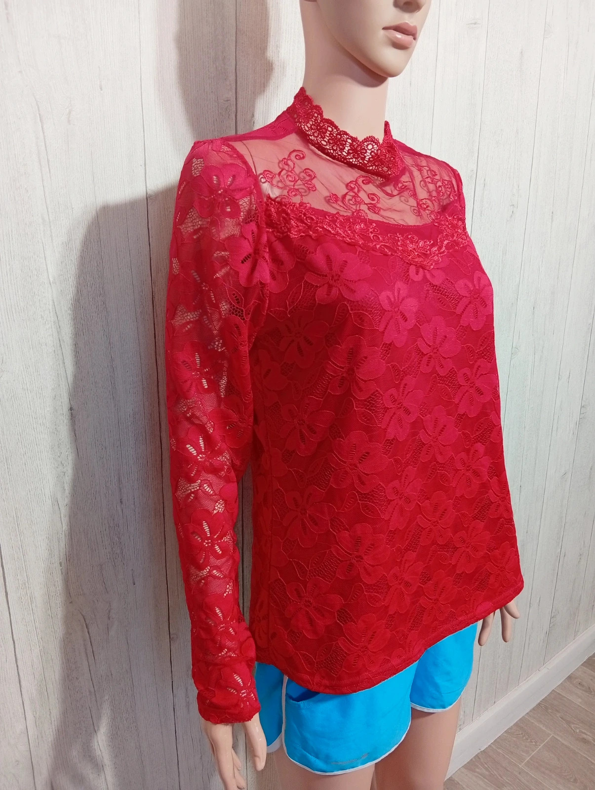 Blouse femme - taille XL/42 - jin xinguan - couleur rouge – jin xinguan – taille XL / 42 / 14 4