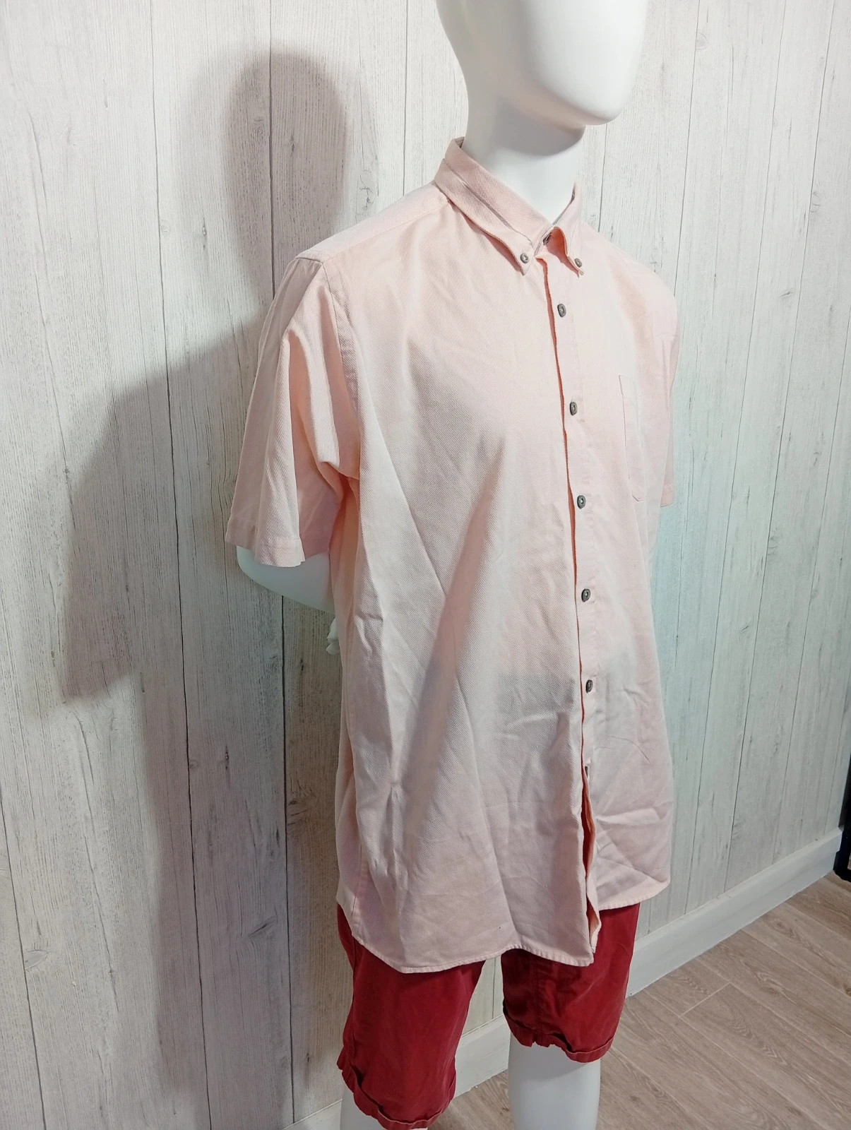 Chemise homme manche courte - taille XL/42 - olly gan - couleur rose – Olly Gan – taille XL 4
