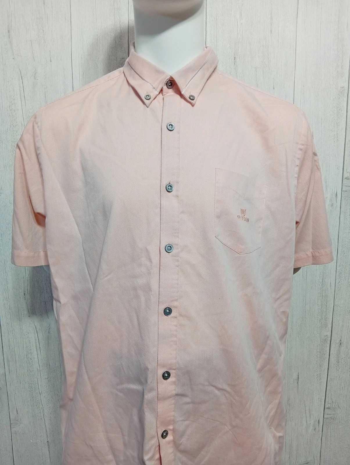 Chemise homme manche courte - taille XL/42 - olly gan - couleur rose – Olly Gan – taille XL 2
