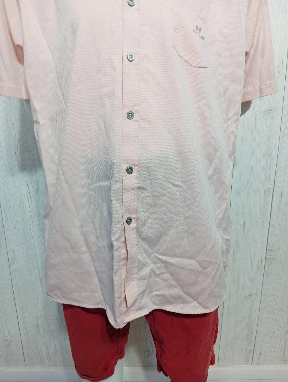Chemise homme manche courte - taille XL/42 - olly gan - couleur rose – Olly Gan – taille XL 3