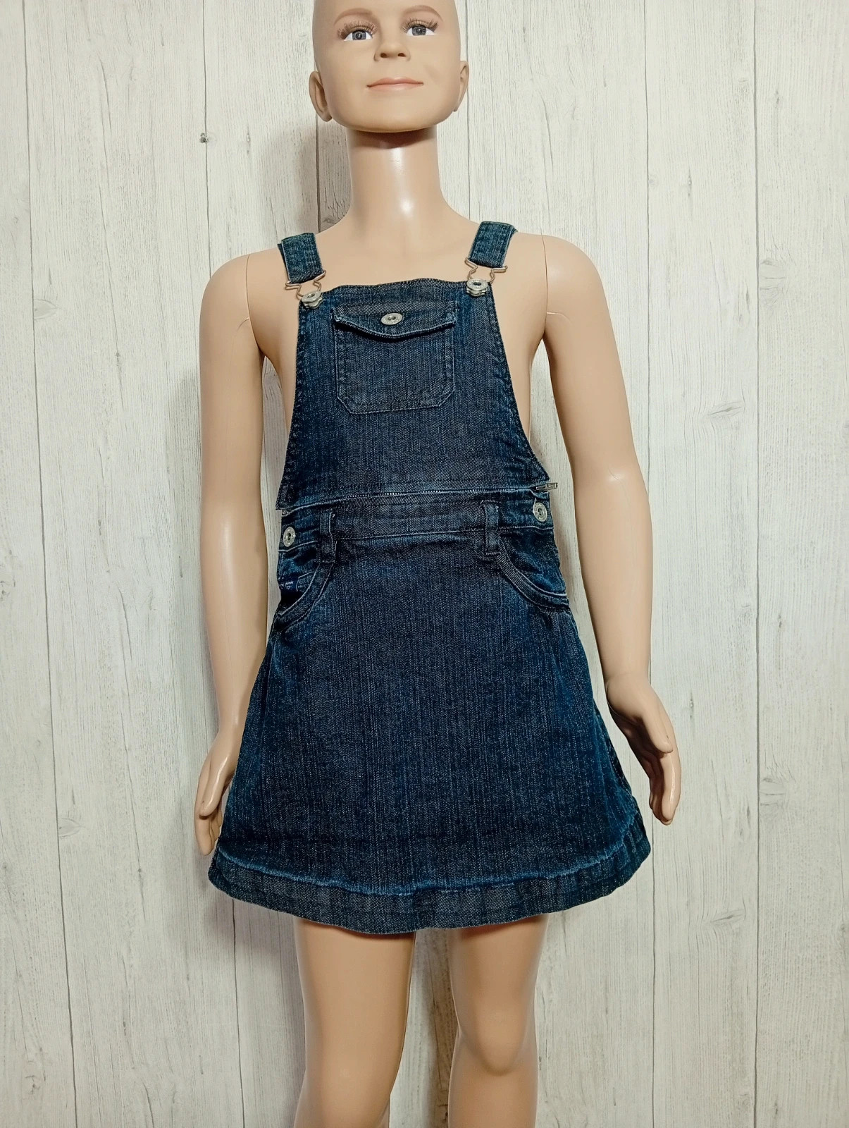 Robe salopette - taille 8 ans (126 cm) - Cyrillus - couleur marine