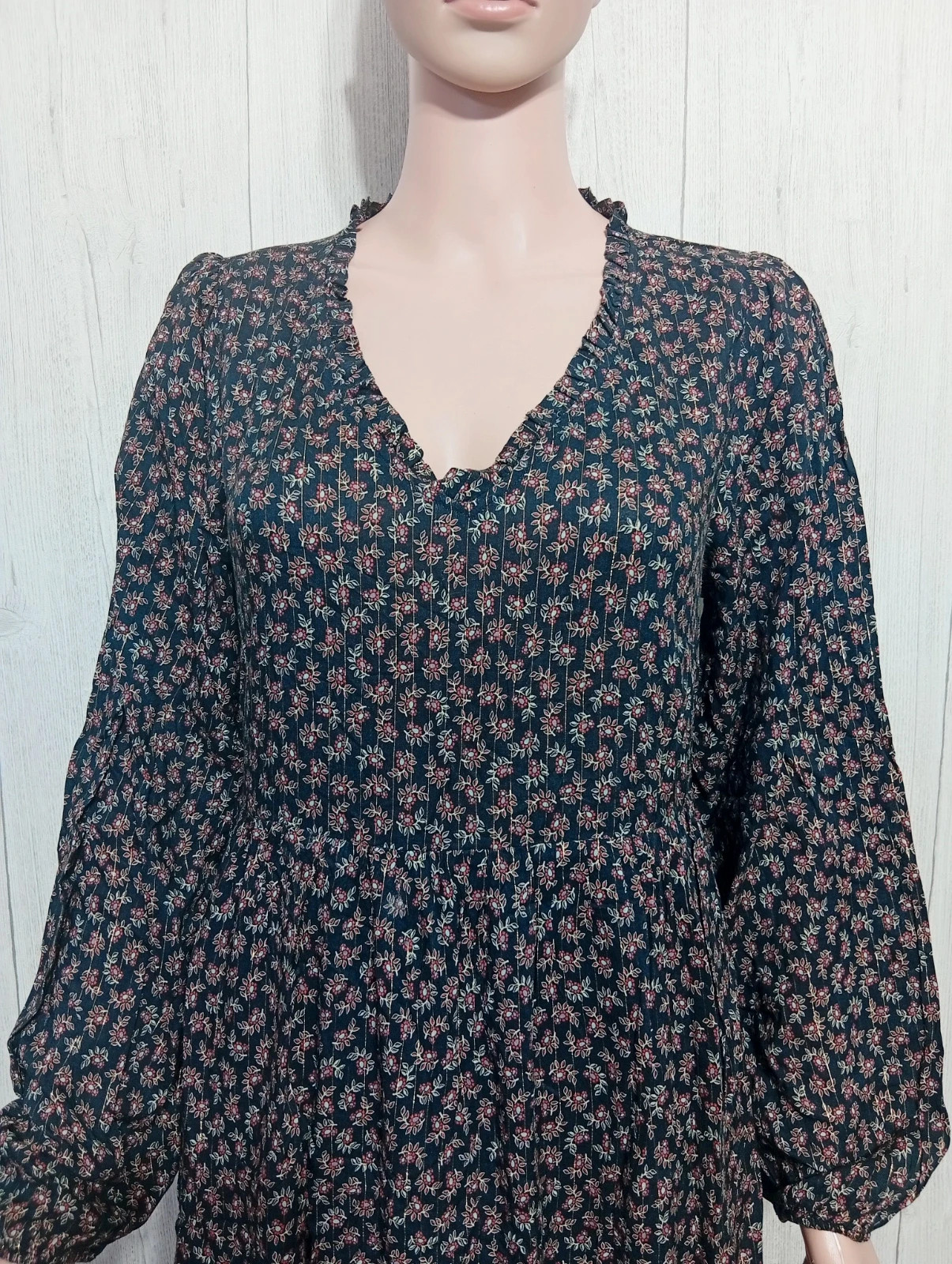 Robe femme- taille S/36 - bonobo- couleur noir rouge – Bonobo Jeans – taille S / 36 / 8 2