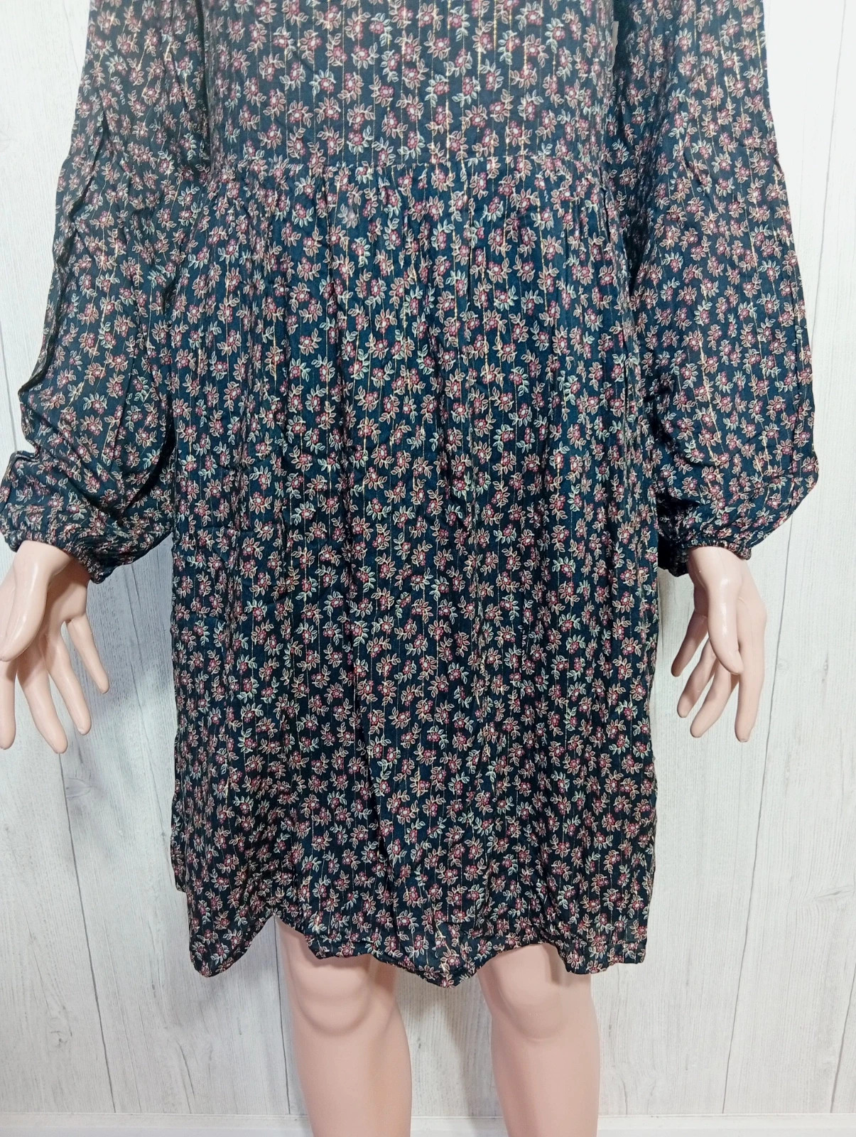 Robe femme- taille S/36 - bonobo- couleur noir rouge – Bonobo Jeans – taille S / 36 / 8 3