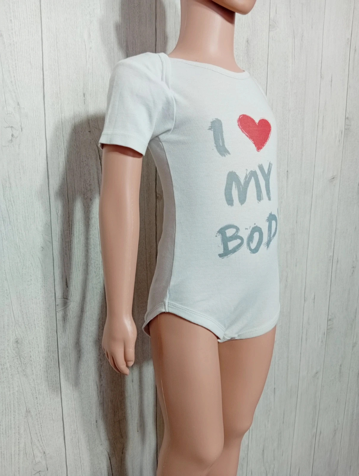 Bodies fille - taille 3 ans (98cm) - baby club - couleur blanc gris rouge – Baby Club – taille 3 ans / 98 cm 4