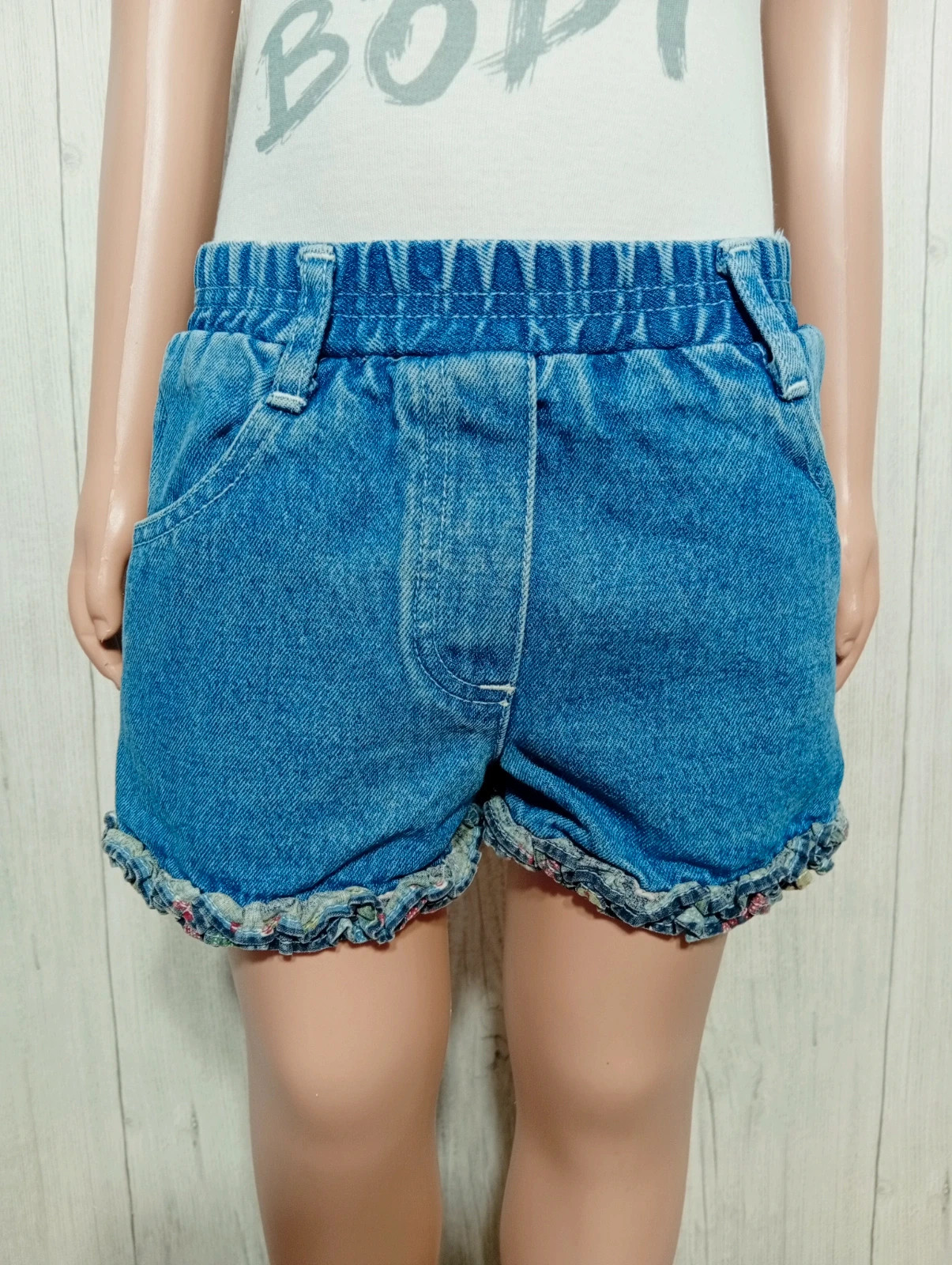 Short en jean fille- taille 3 ans - kimbaloo- couleur bleu