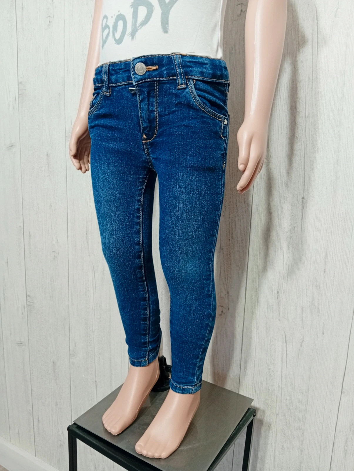 Jeans slim fille - taille 3 ans ( 95/101 cm) - inextenso- couleur marine – In Extenso – taille 3 ans / 98 cm 5