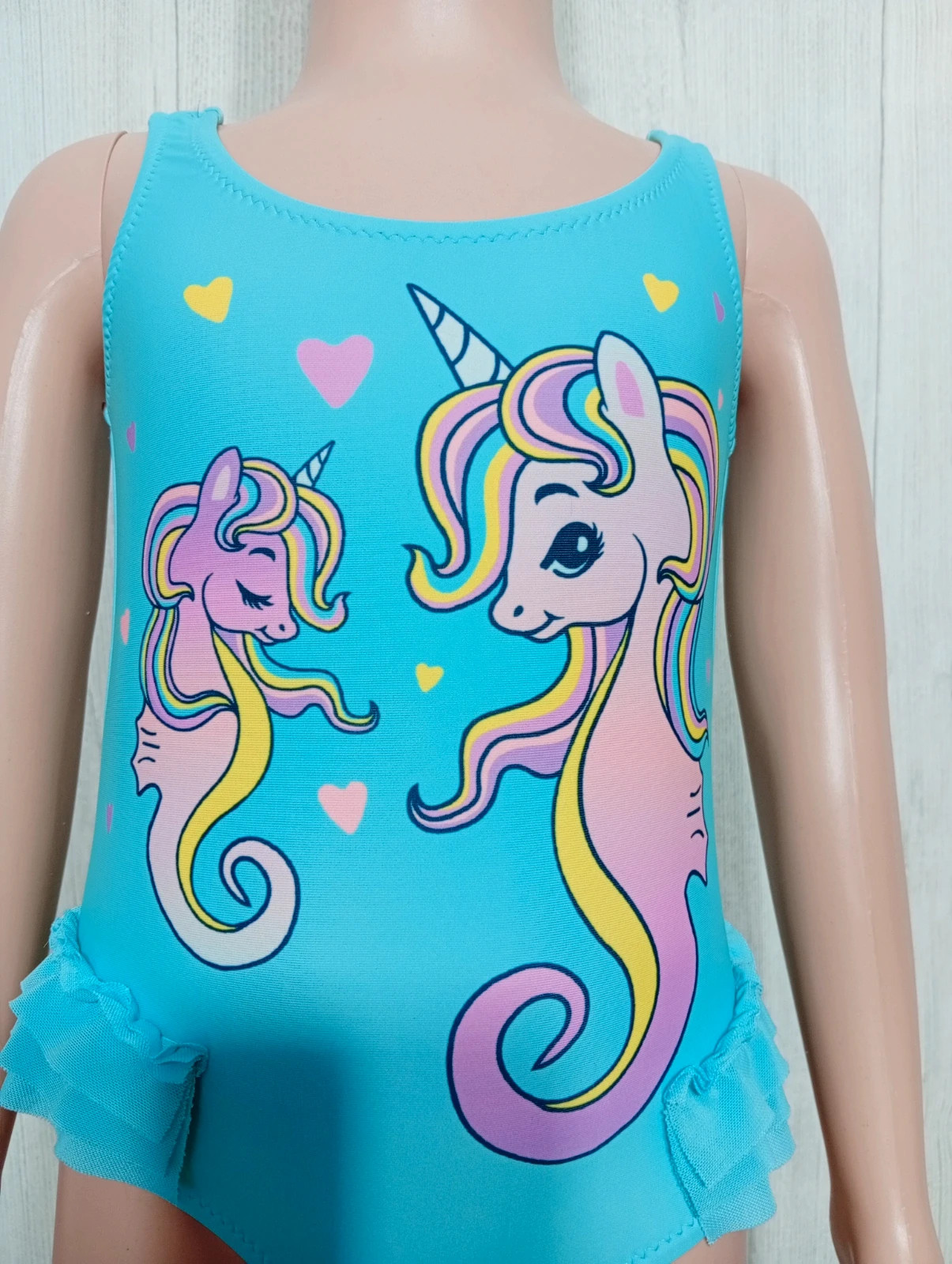 Maillot de bain fille - taille 2/4ans ( 98/104 cm) - dopodopogirls- couleur turquoise multicolore – Dopo Dopo Girls – taille 3 ans / 98 cm 2