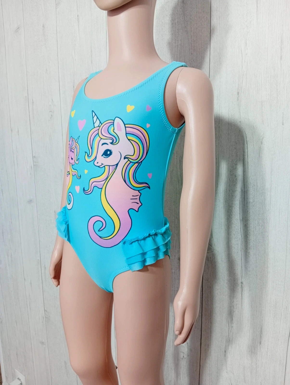 Maillot de bain fille - taille 2/4ans ( 98/104 cm) - dopodopogirls- couleur turquoise multicolore – Dopo Dopo Girls – taille 3 ans / 98 cm 5