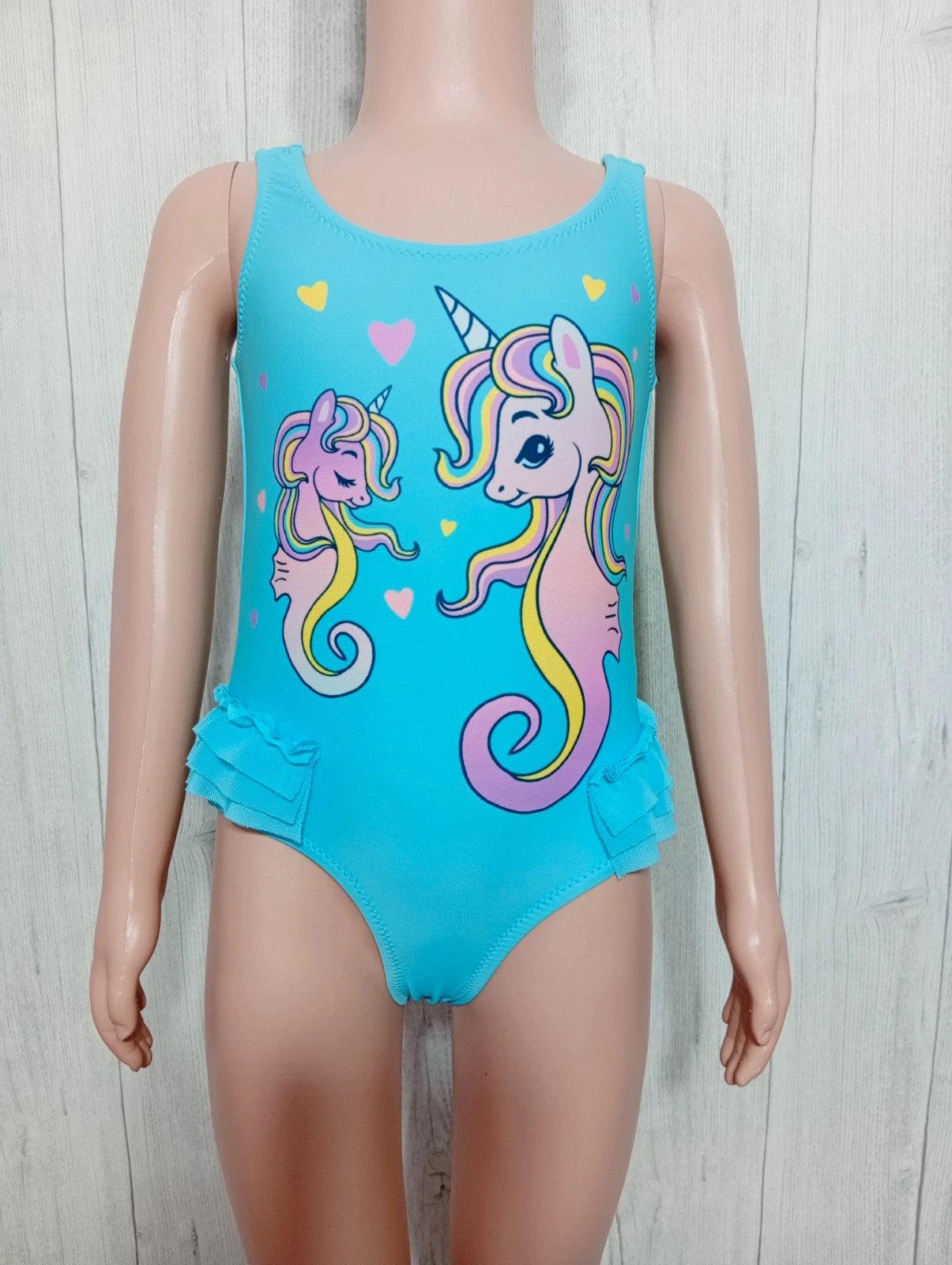 Maillot de bain fille - taille 2/4ans ( 98/104 cm) - dopodopogirls- couleur turquoise multicolore – Dopo Dopo Girls – taille 3 ans / 98 cm