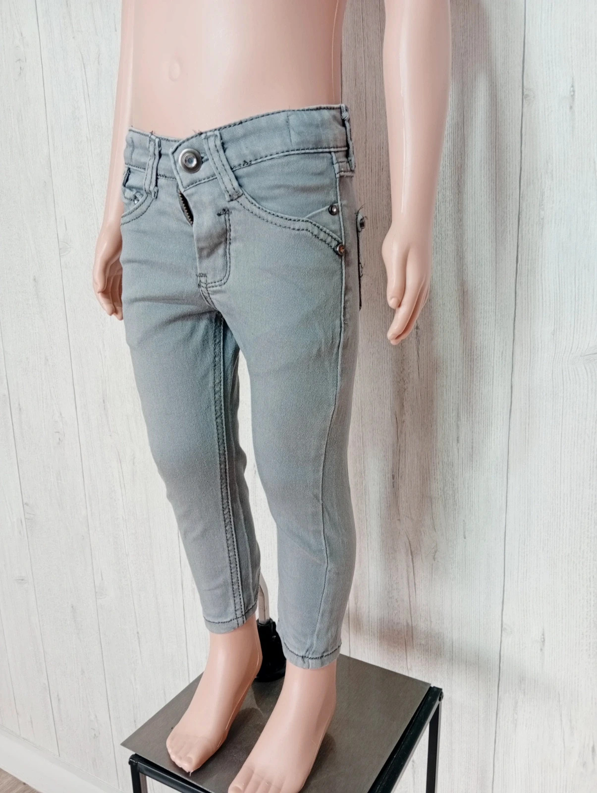 Jeans fille - taille 3 ans - tissaia- couleur gris – Tissaia – taille 3 ans / 98 cm 5