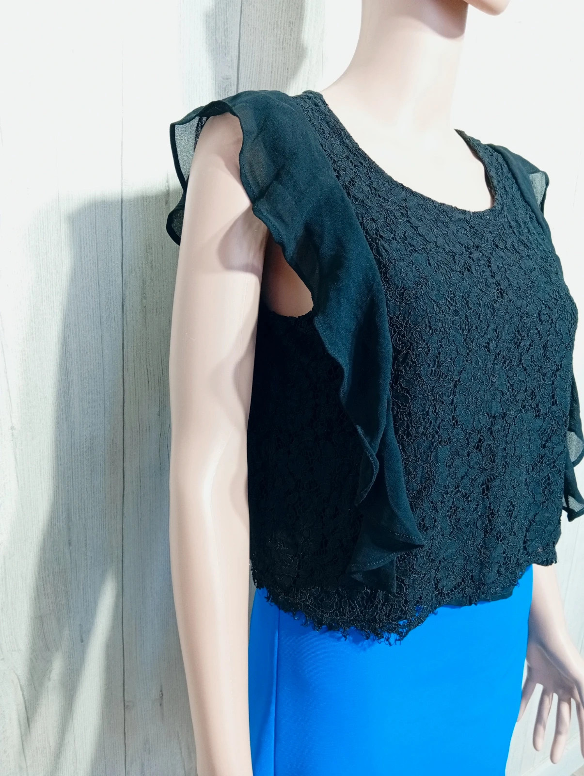 Blouse femme - taille L/40 - Jennyfer - couleur noir – Jennyfer – taille L / 40 / 12 4