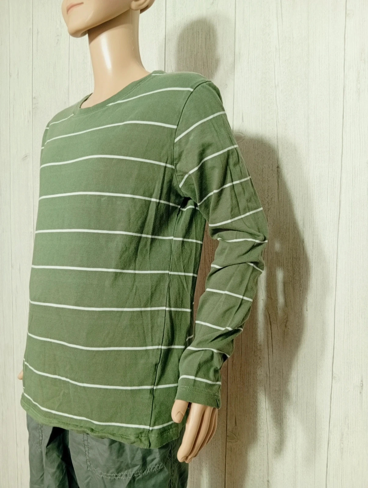 T-shirt manches longues garcon - taille 11/12 ans ( 146/152 cm) - H&M - couleur vert foncé et blanc – H&M – taille 11 ans / 146 cm 5