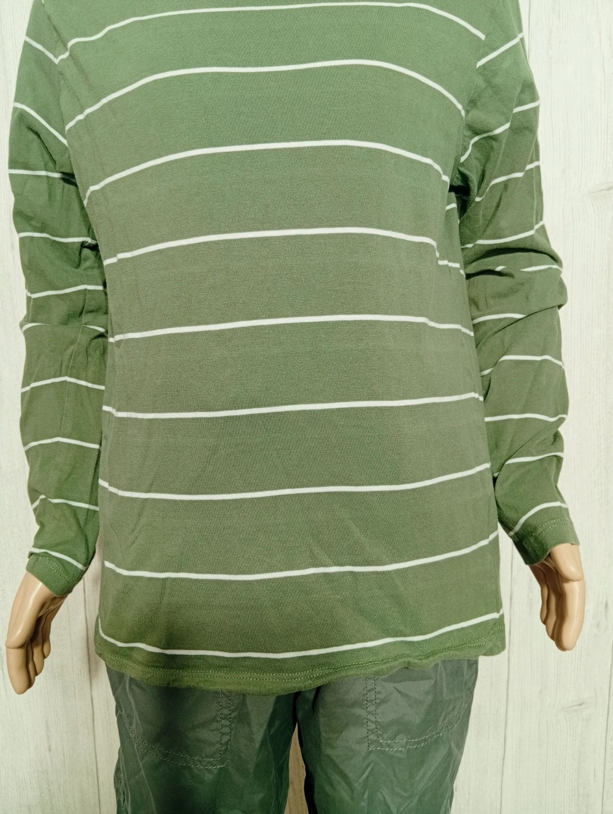 T-shirt manches longues garcon - taille 11/12 ans ( 146/152 cm) - H&M - couleur vert foncé et blanc – H&M – taille 11 ans / 146 cm 3