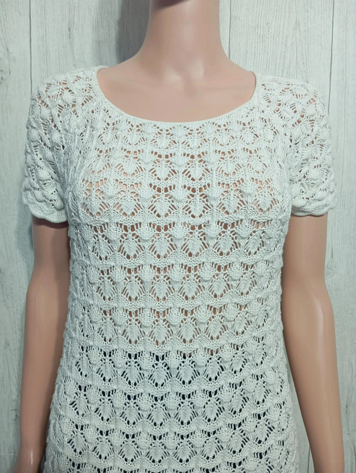 Blouse femme - taille L/40 - zara knit - couleur blanc – Zara Knit – taille L / 40 / 12 2