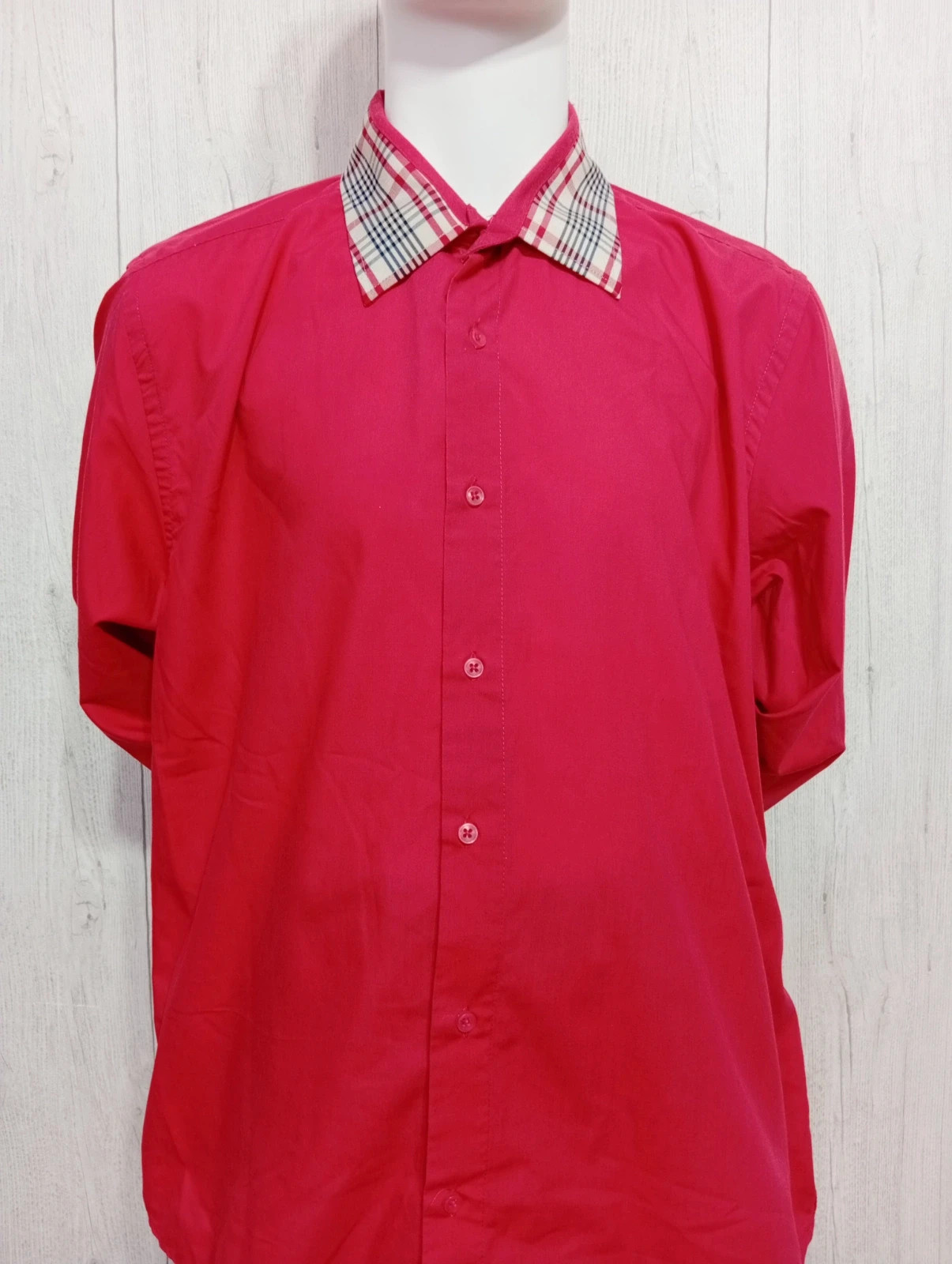 Chemise homme - taille XXL/44 - Yves enzo - couleur rouge – Yves Enzo – taille XXL 2