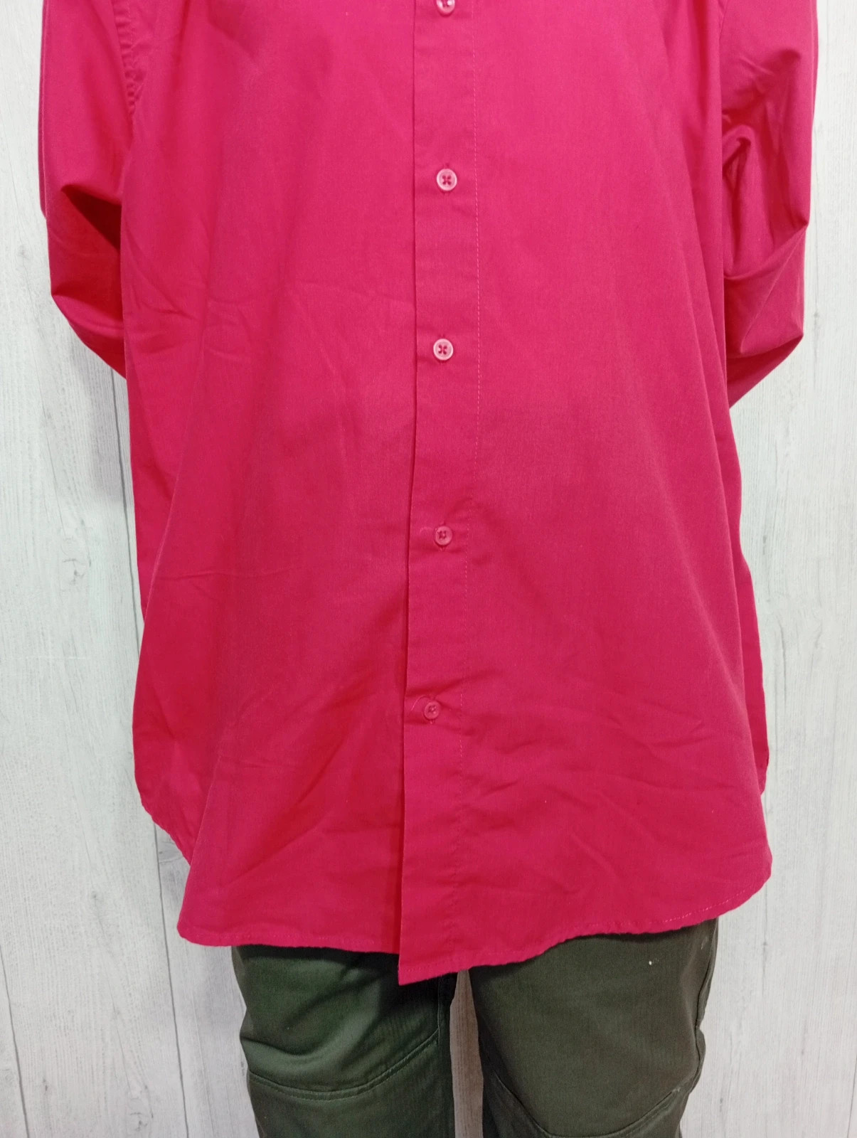 Chemise homme - taille XXL/44 - Yves enzo - couleur rouge – Yves Enzo – taille XXL 3