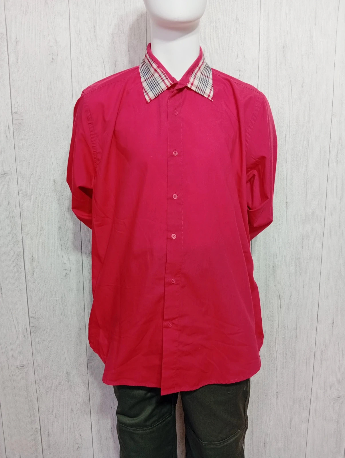 Chemise homme - taille XXL/44 - Yves enzo - couleur rouge – Yves Enzo – taille XXL
