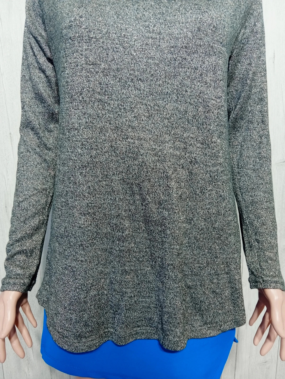 Sweat long femme - taille L/40- camaïeu - couleur gris dore – Camaïeu – taille L / 40 / 12 3