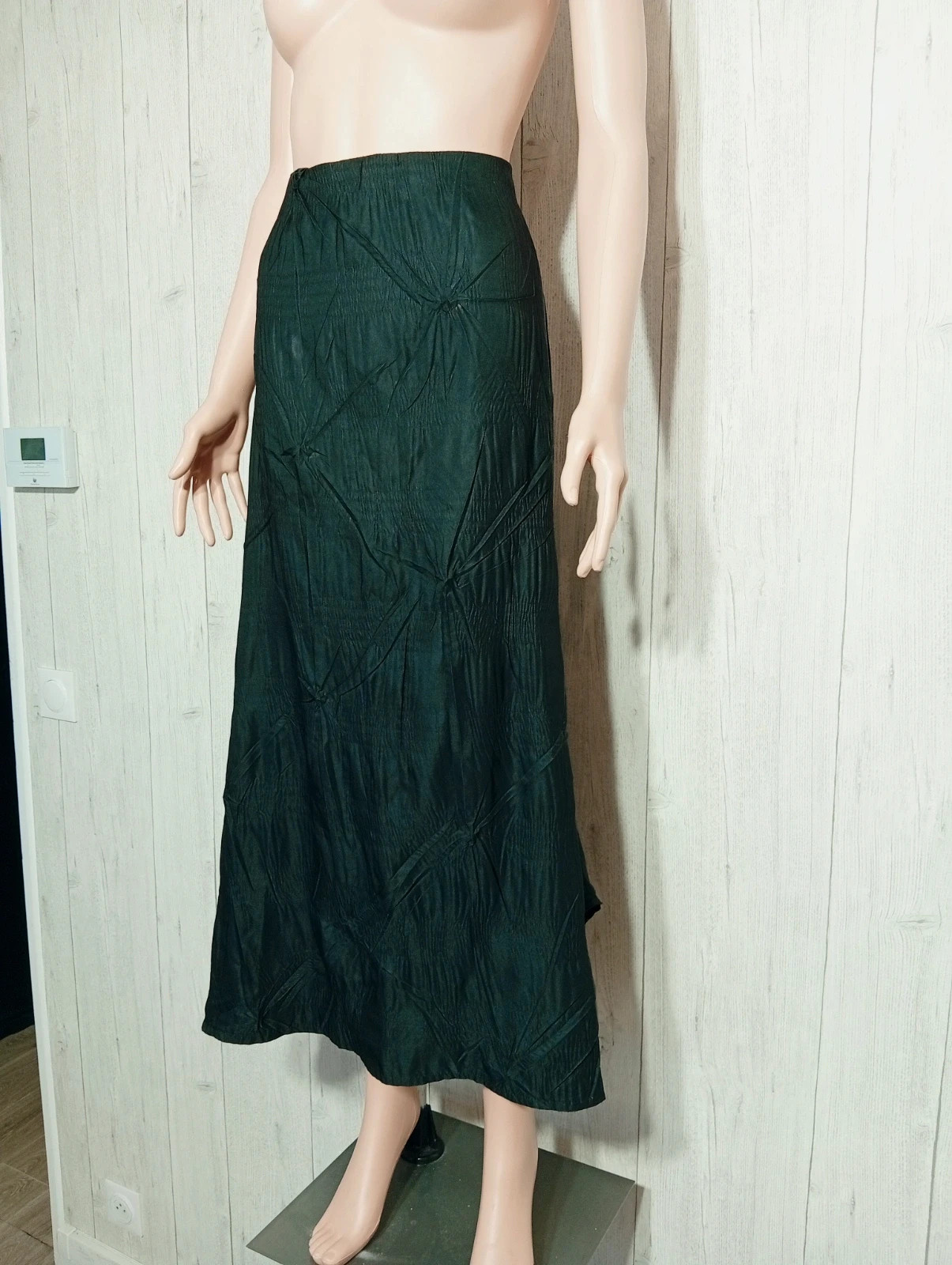 Jupe longue femme - taille L/40 ( taille 3)- ficelle - couleur noir – Ficelle – taille L / 40 / 12 5
