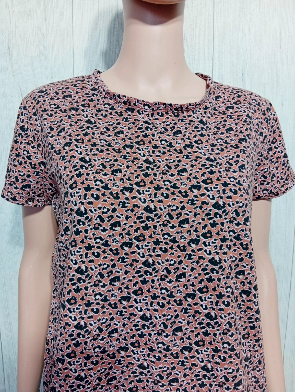 T-shirt manches courtes femme - taille L/40 - Kiabi - couleur marron et noir – Kiabi – taille L / 40 / 12 2