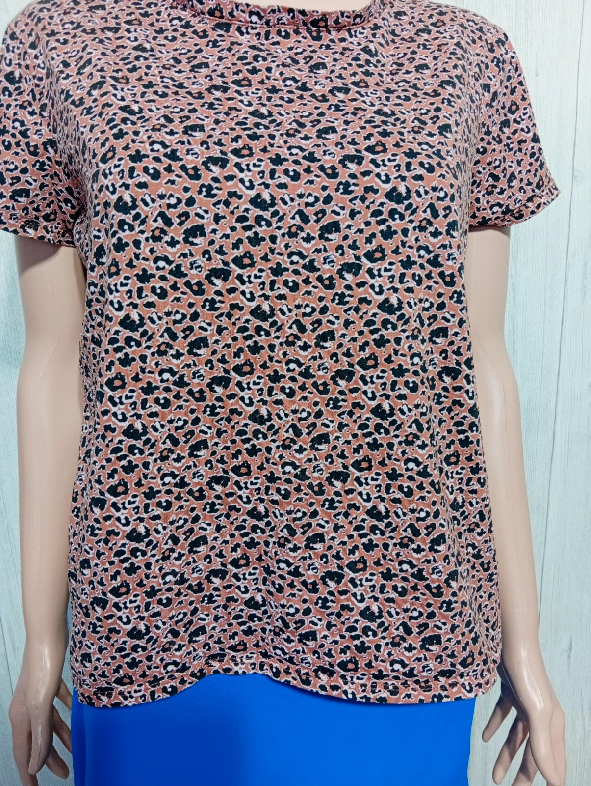 T-shirt manches courtes femme - taille L/40 - Kiabi - couleur marron et noir – Kiabi – taille L / 40 / 12 3