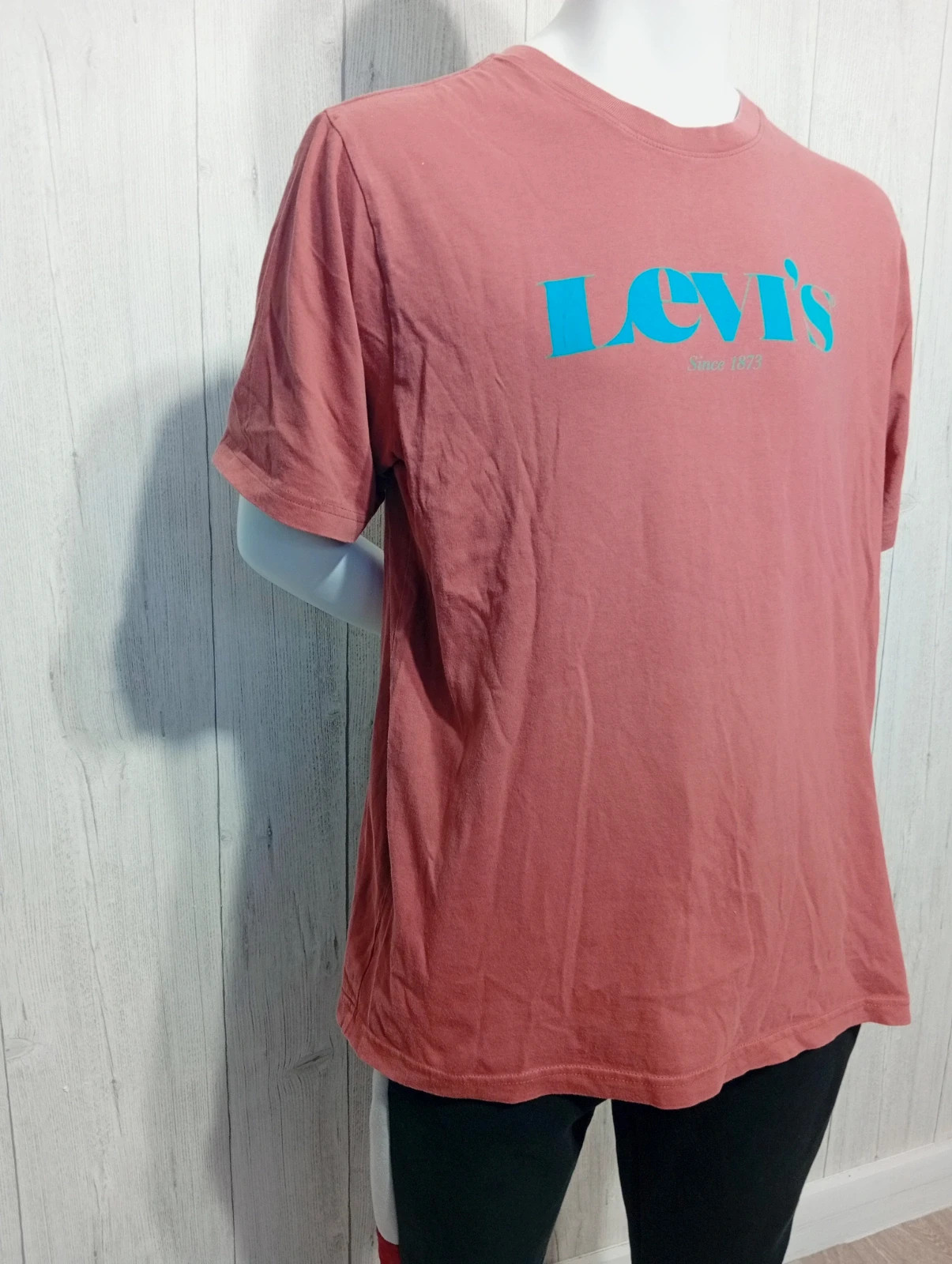 T-shirt manche courte homme - taille M/38 - Levis - couleur corail et vert – Levi's – taille M 4