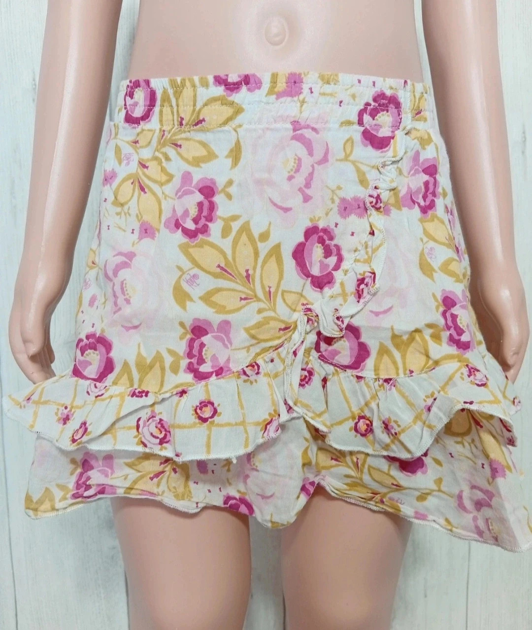 Jupe fille - taille 3 ans - kenzo kids - couleur blanc rose et vert