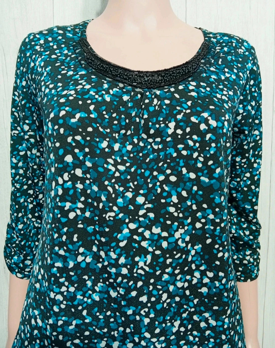 Blouse femme - Taille L/40 - Armand thiery - couleur turquoise et noir – Armand Thiery – taille L / 40 / 12 2