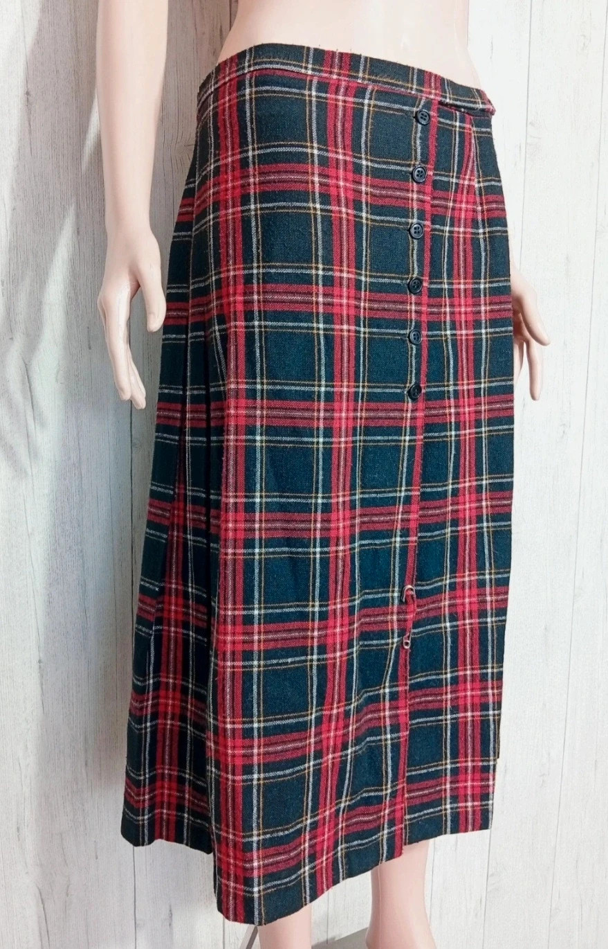 Jupe longue fille - Taille L/40 - jean-claude - couleur noir rouge et blanc – Jean-Claude – taille L / 40 / 12 4