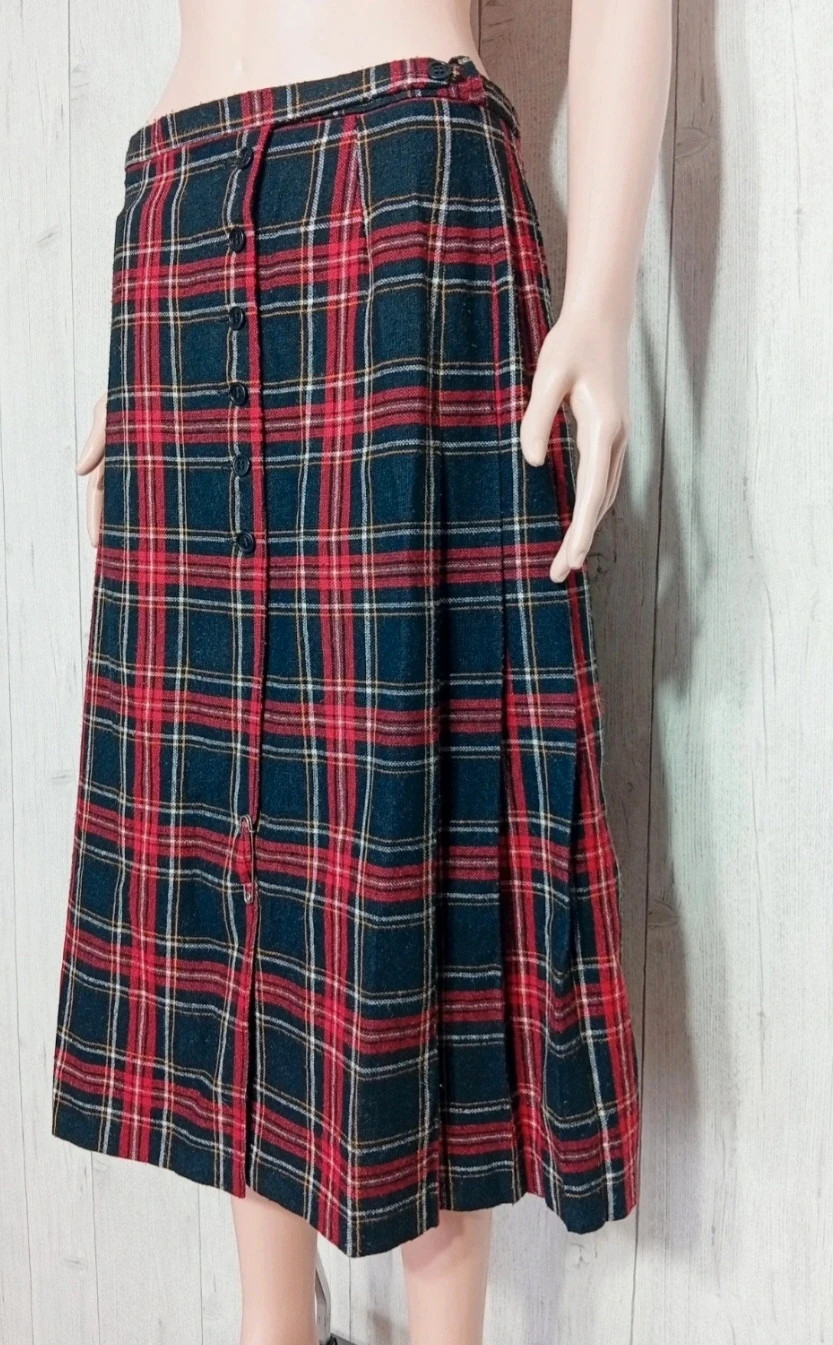 Jupe longue fille - Taille L/40 - jean-claude - couleur noir rouge et blanc – Jean-Claude – taille L / 40 / 12 5