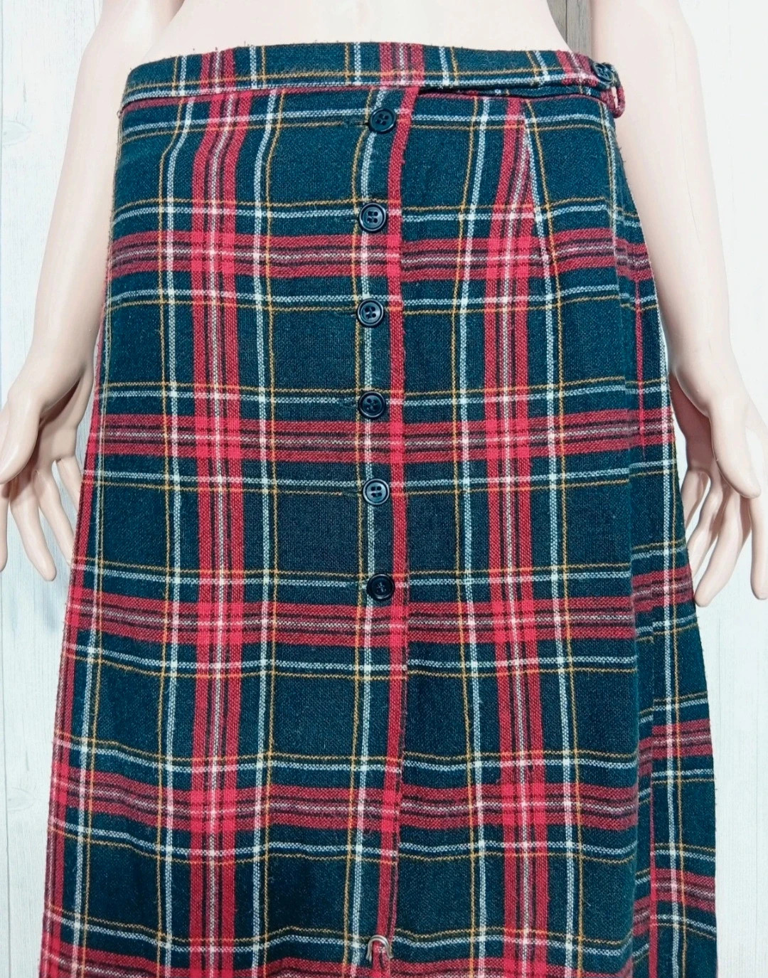 Jupe longue fille - Taille L/40 - jean-claude - couleur noir rouge et blanc – Jean-Claude – taille L / 40 / 12 2