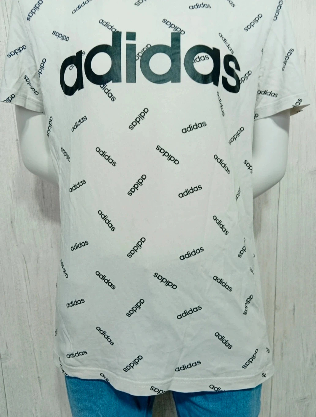 T-shirt manche courte homme- taille M/38 - adidas - couleur blanc et noir – adidas – taille M 3