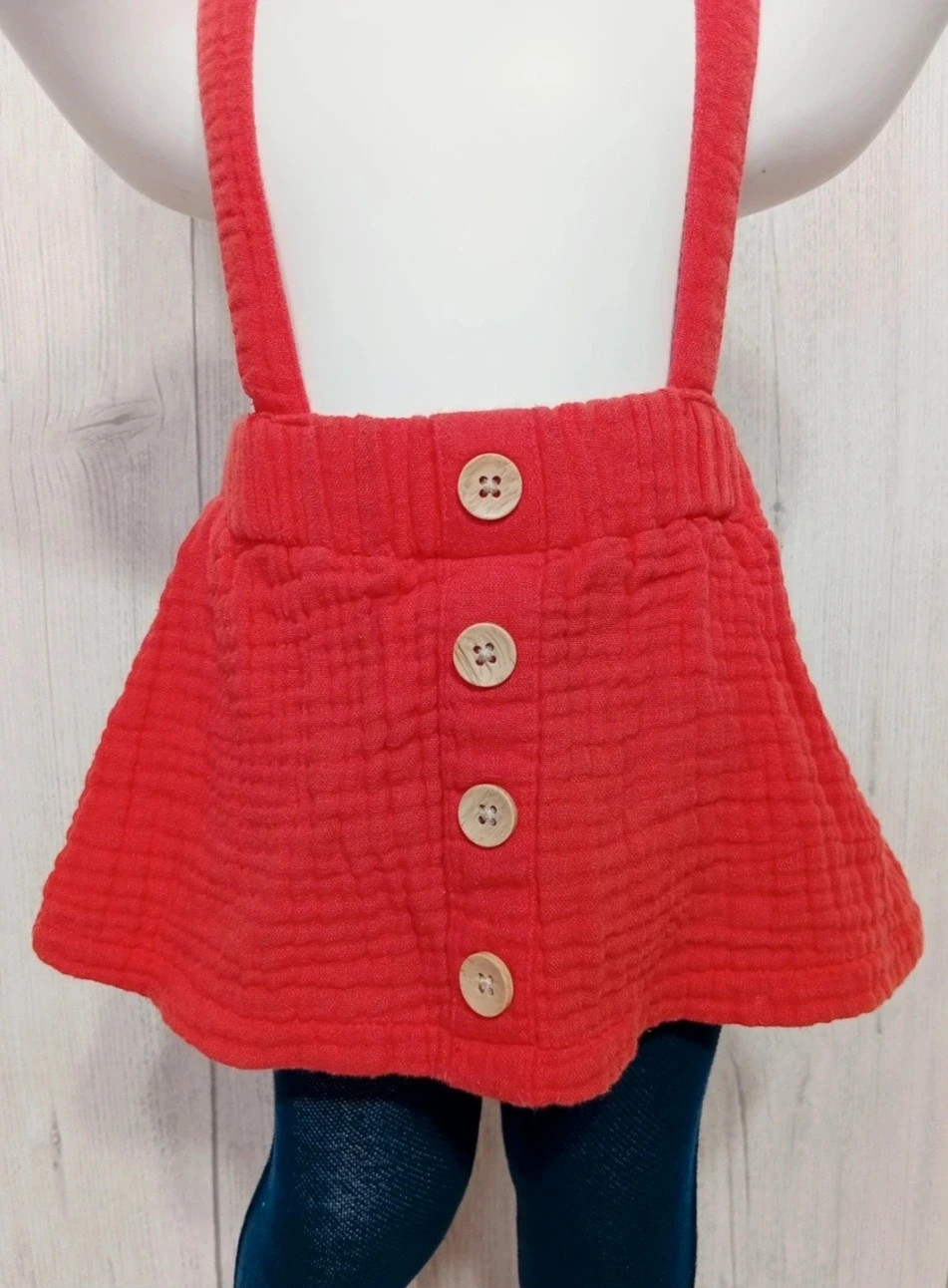 Jupe à bretelle fille - Taille 3 mois - gemo - Couleur corail orange – Gémo – taille 3-6 mois / 62 cm 3