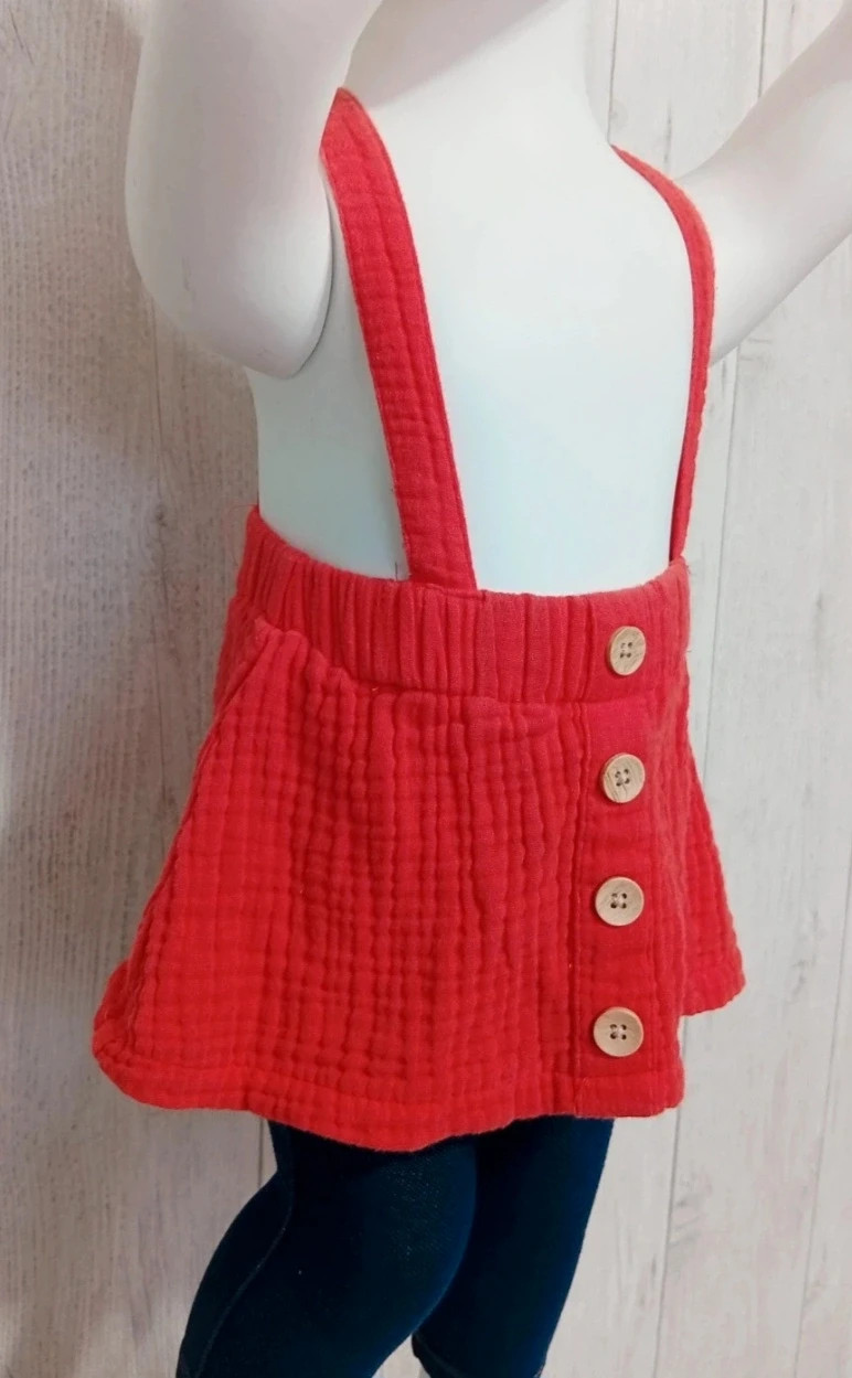 Jupe à bretelle fille - Taille 3 mois - gemo - Couleur corail orange – Gémo – taille 3-6 mois / 62 cm 4