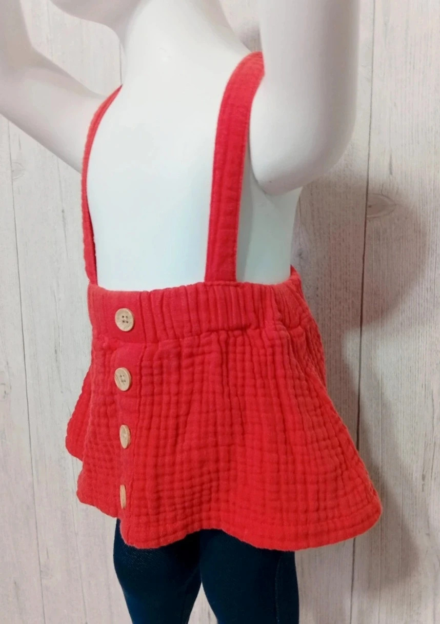 Jupe à bretelle fille - Taille 3 mois - gemo - Couleur corail orange – Gémo – taille 3-6 mois / 62 cm 5