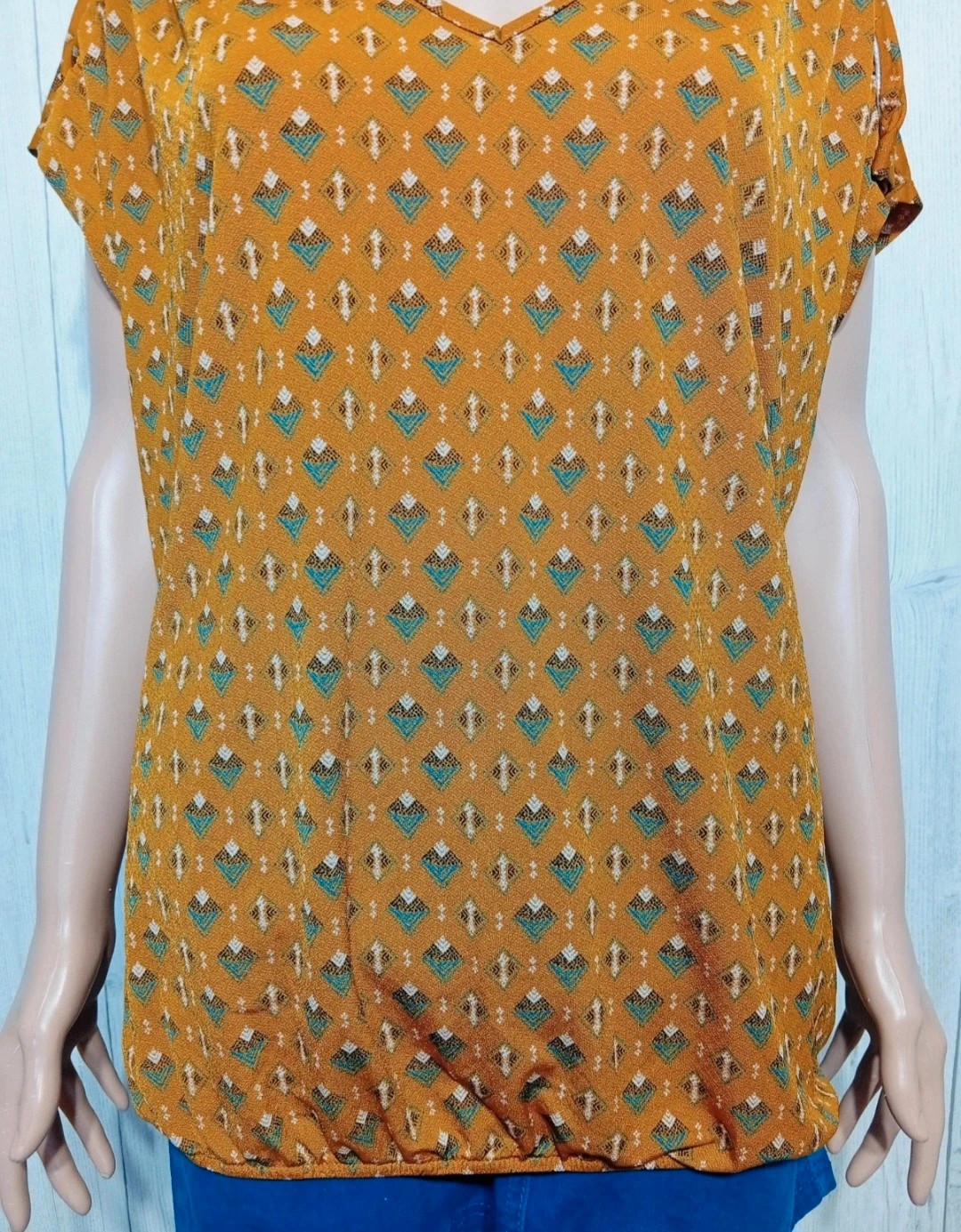 Blouse femme - Taille L/40 - la halle - couleur moutarde – La Halle – taille L / 40 / 12 3