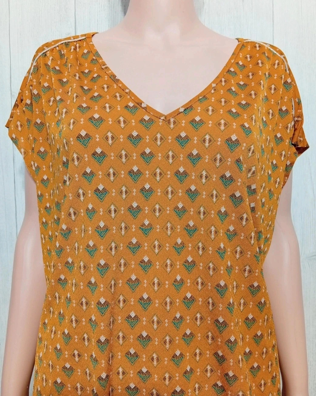 Blouse femme - Taille L/40 - la halle - couleur moutarde – La Halle – taille L / 40 / 12 2