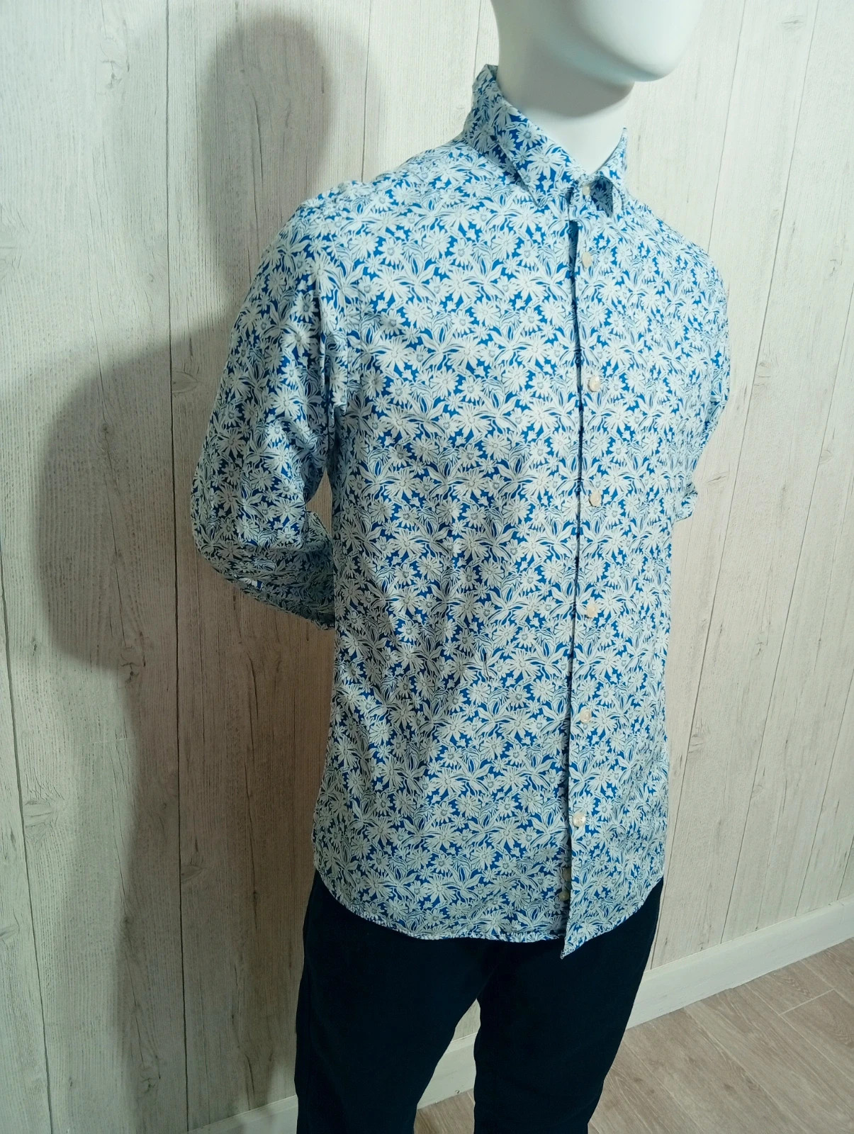 Chemise homme - Taille S/36 - celio- couleur bleu et blanc – Celio – taille S 4