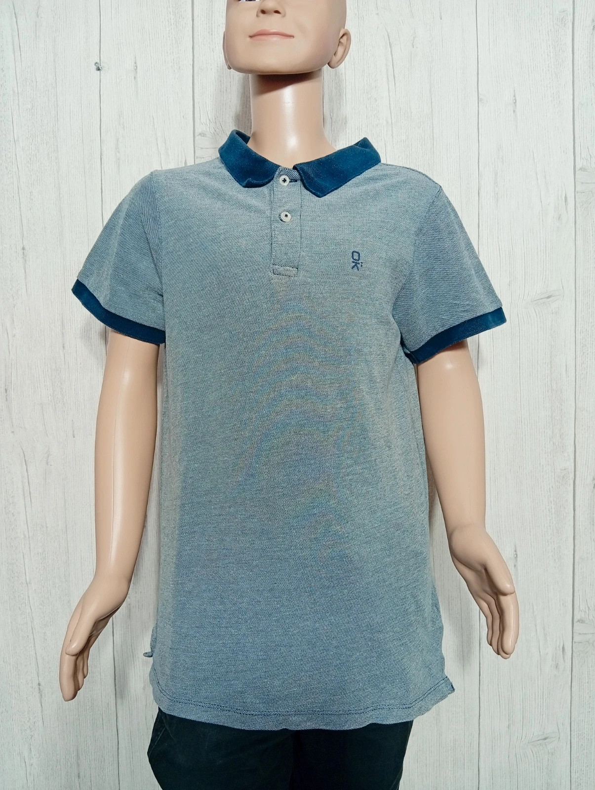 Polo manche courte garcon - taille 14 ans ( 164 cm) - okaidi - couleur marine bleu