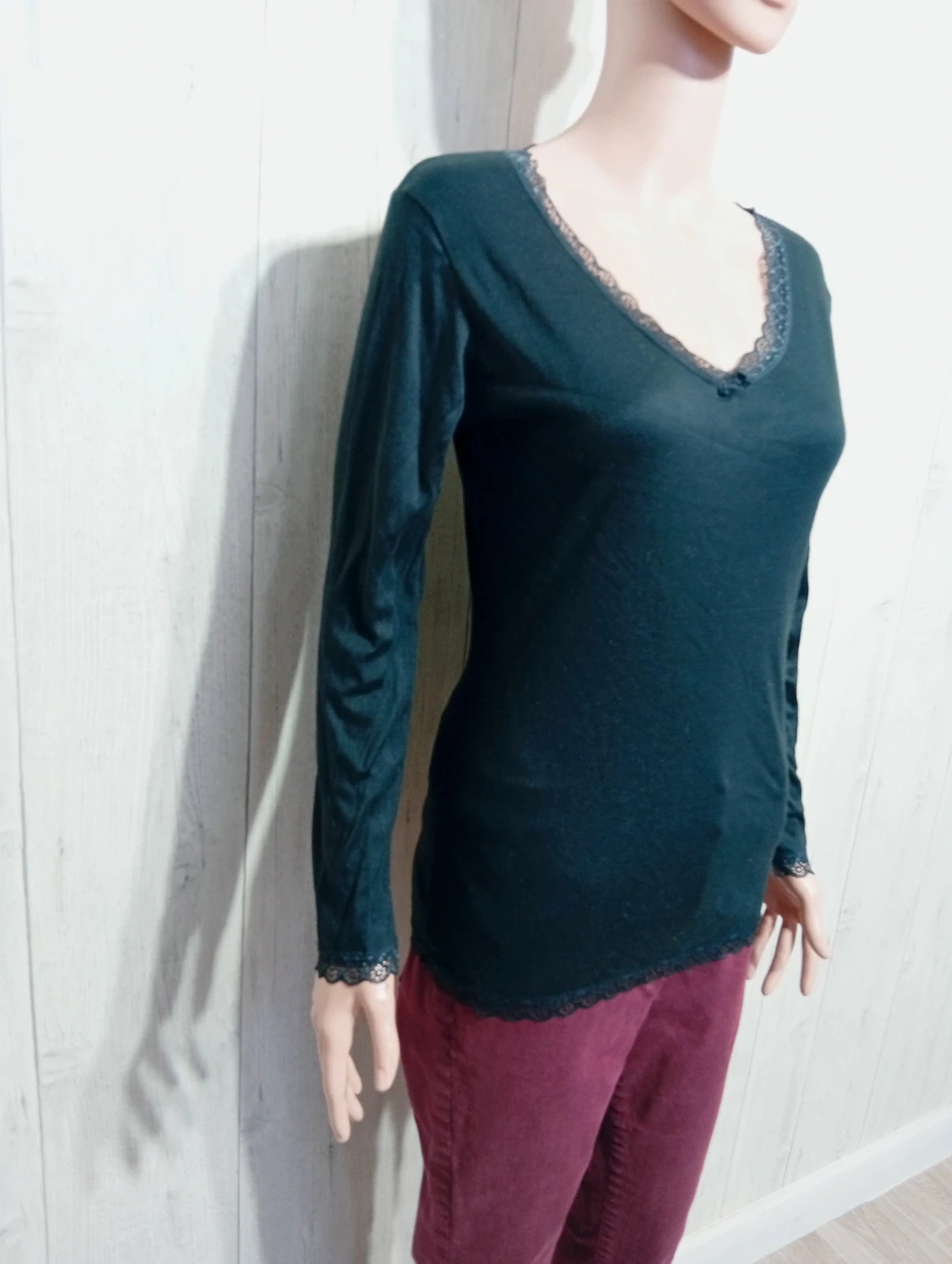 Blouse manche longue femme- Taille L/40 - rodier paris - Couleur noir – Rodier – taille L / 40 / 12 4