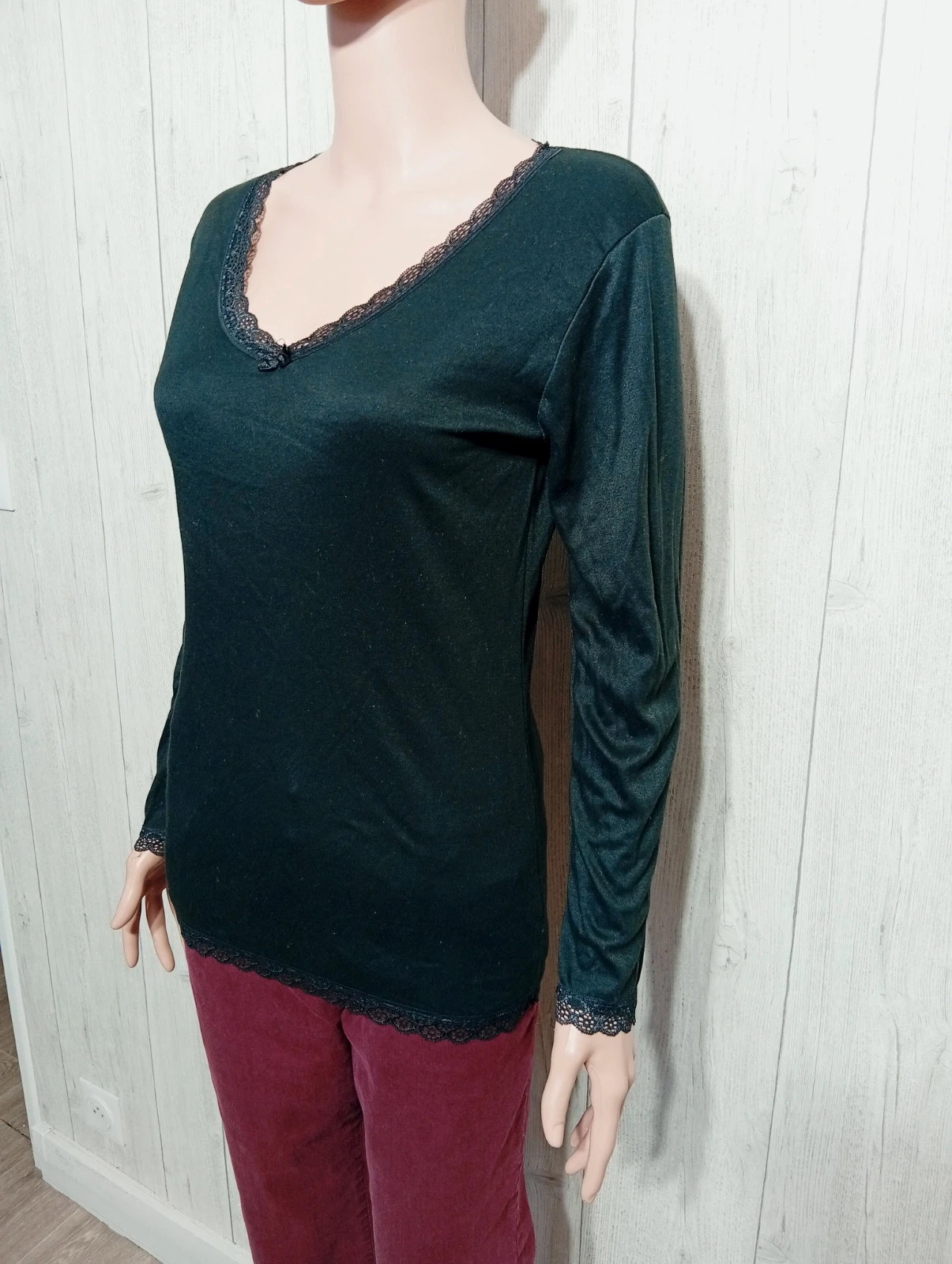 Blouse manche longue femme- Taille L/40 - rodier paris - Couleur noir – Rodier – taille L / 40 / 12 5