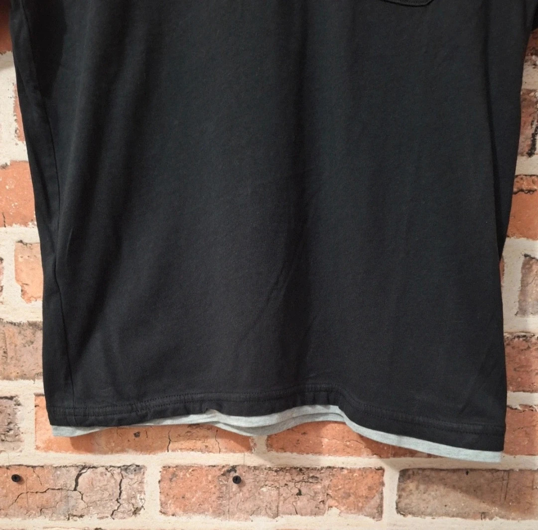 T-shirt manche courte homme- Taille XS/34-MNG- couleur noir et gris – MNG – taille XS 5