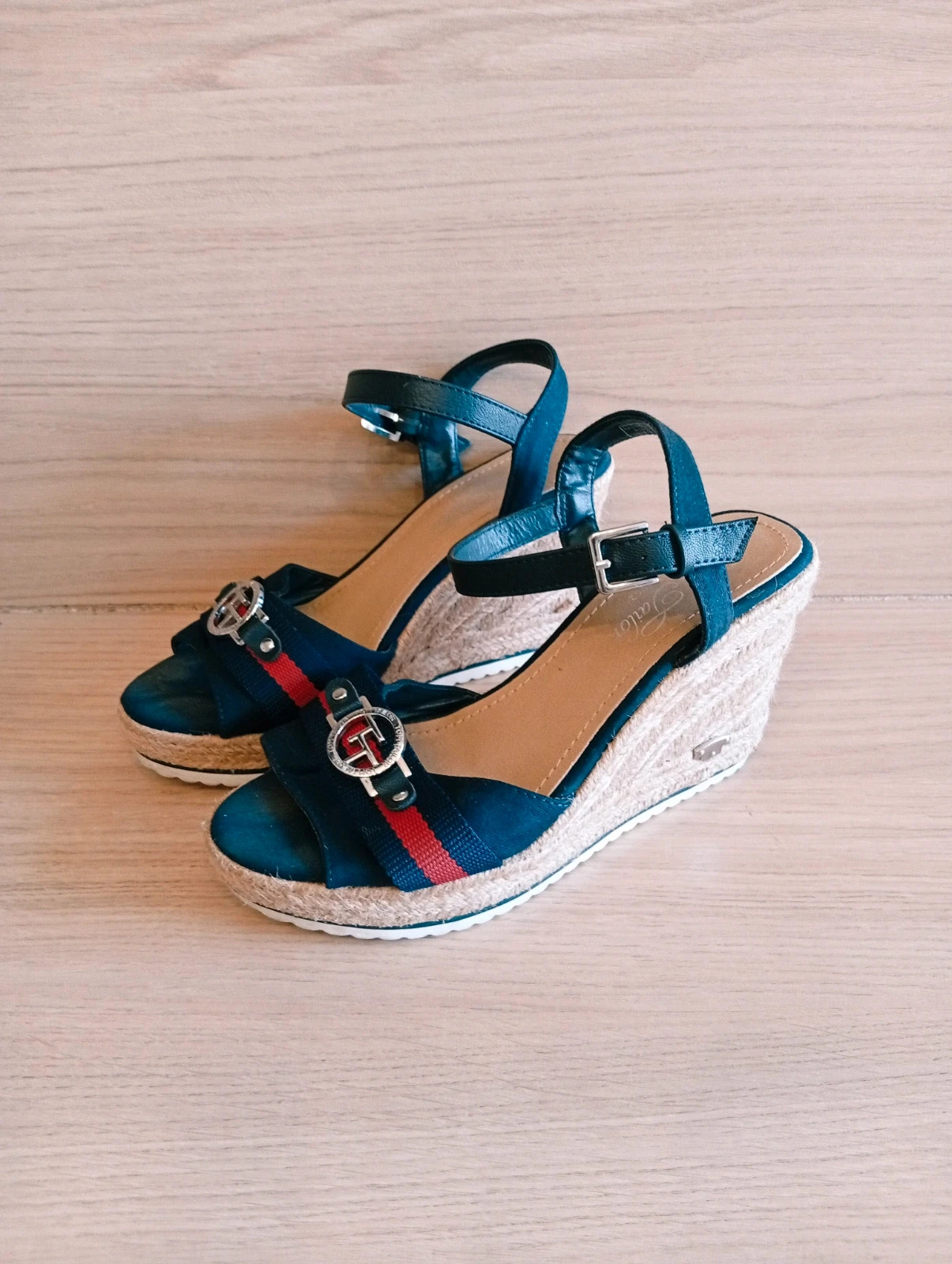 Espadrilles femme - Taille 40 - Tom tailor- Couleur marine rouge
