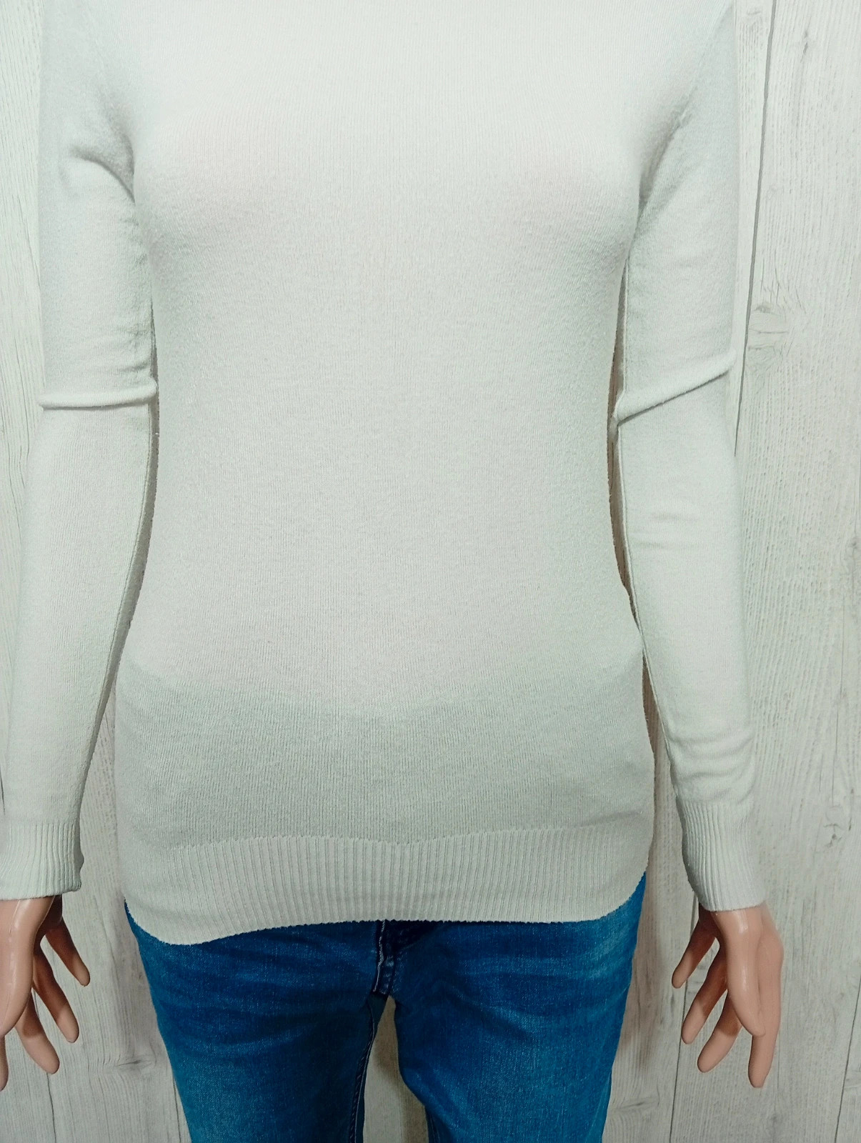 Pull à col roule femme - Taille S/36 - sweewe- couleur blanc – Sweewë – taille S / 36 / 8 3