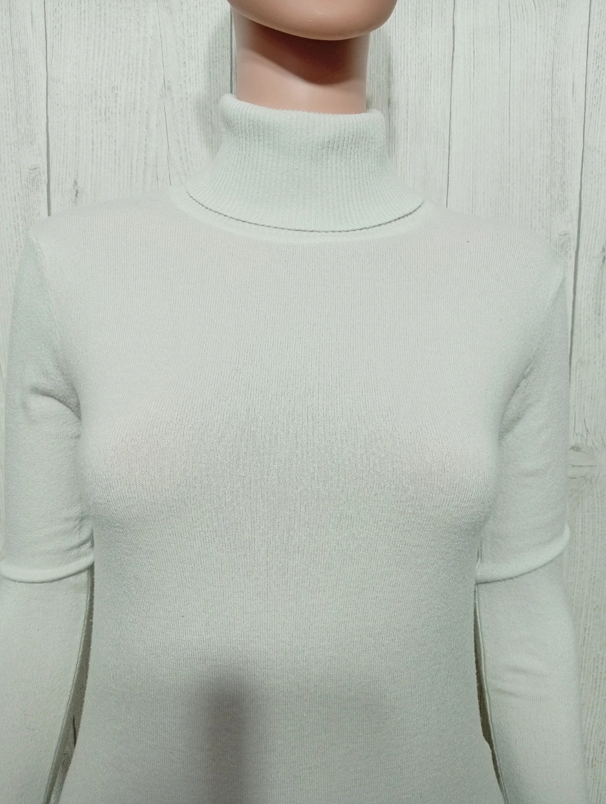 Pull à col roule femme - Taille S/36 - sweewe- couleur blanc – Sweewë – taille S / 36 / 8 2