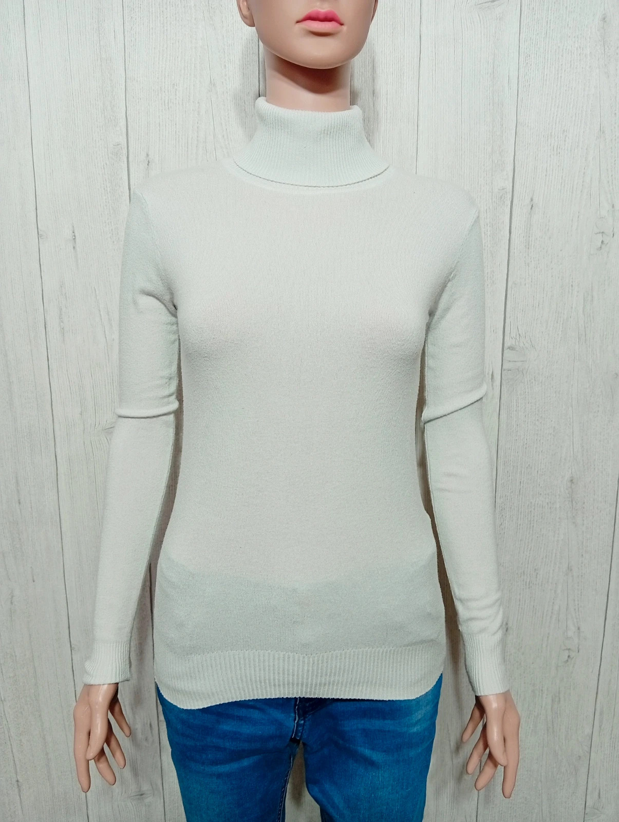 Pull à col roule femme - Taille S/36 - sweewe- couleur blanc